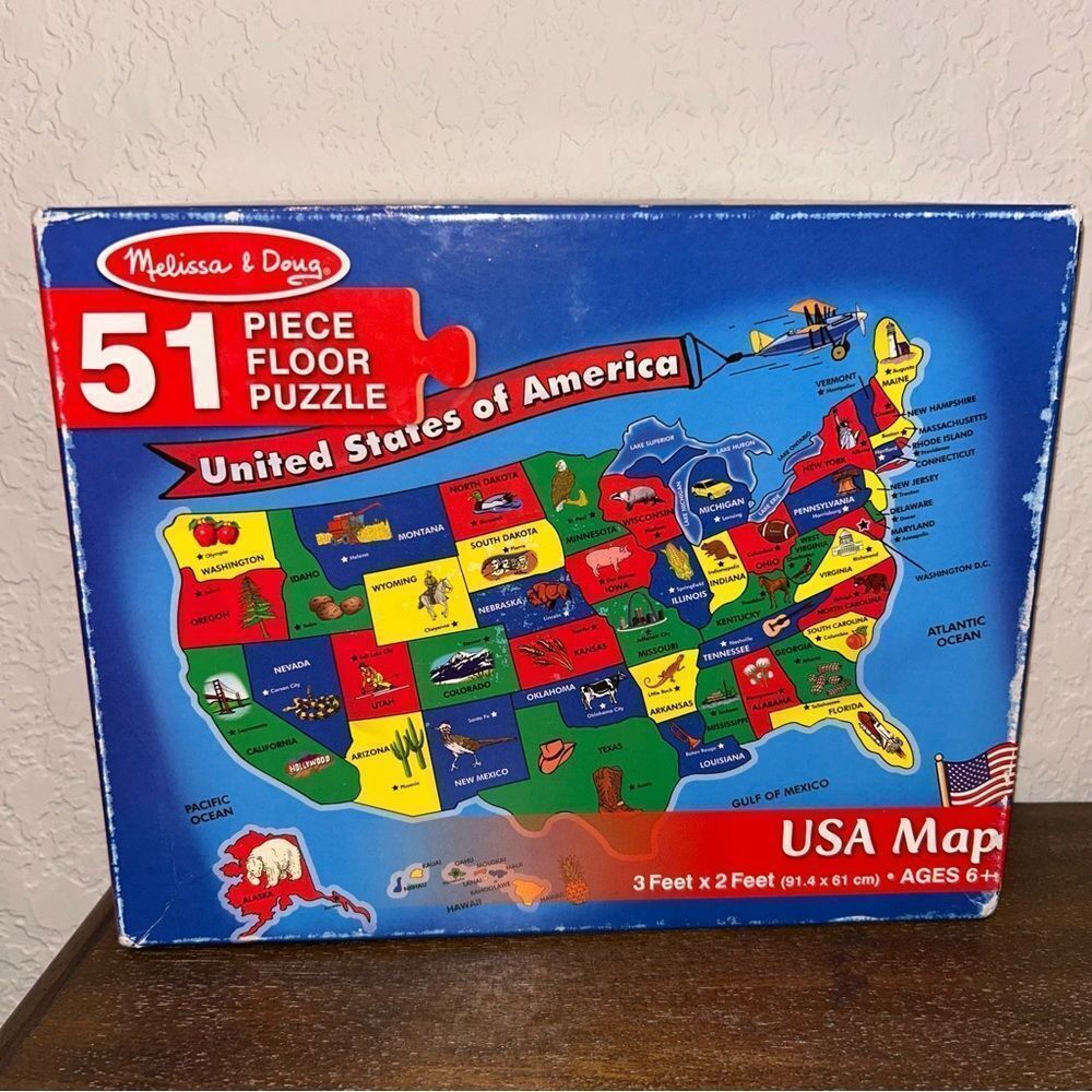 Melissa & Doug 51 State USA Extra Large Floor Puzzle